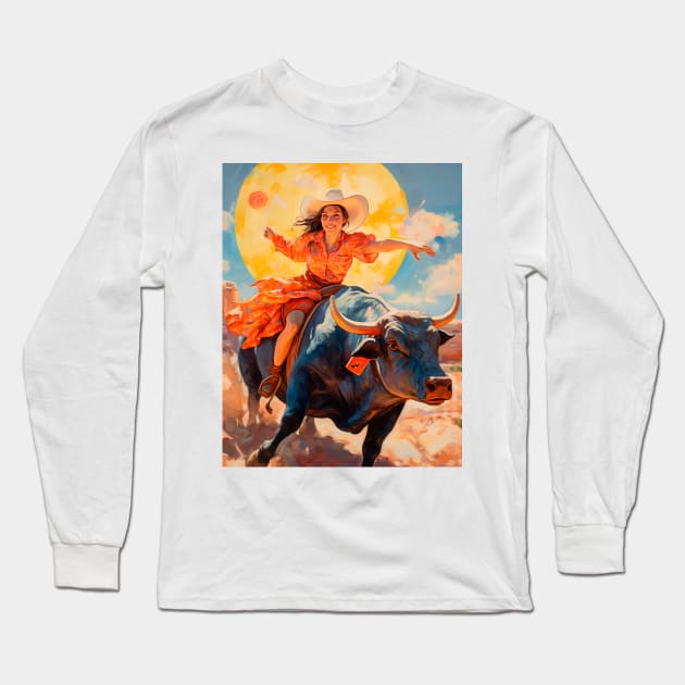 Rodeo Long Sleeve T-Shirt by artmysterious